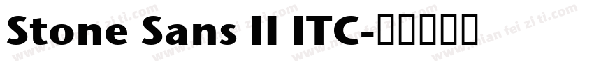 Stone Sans II ITC字体转换